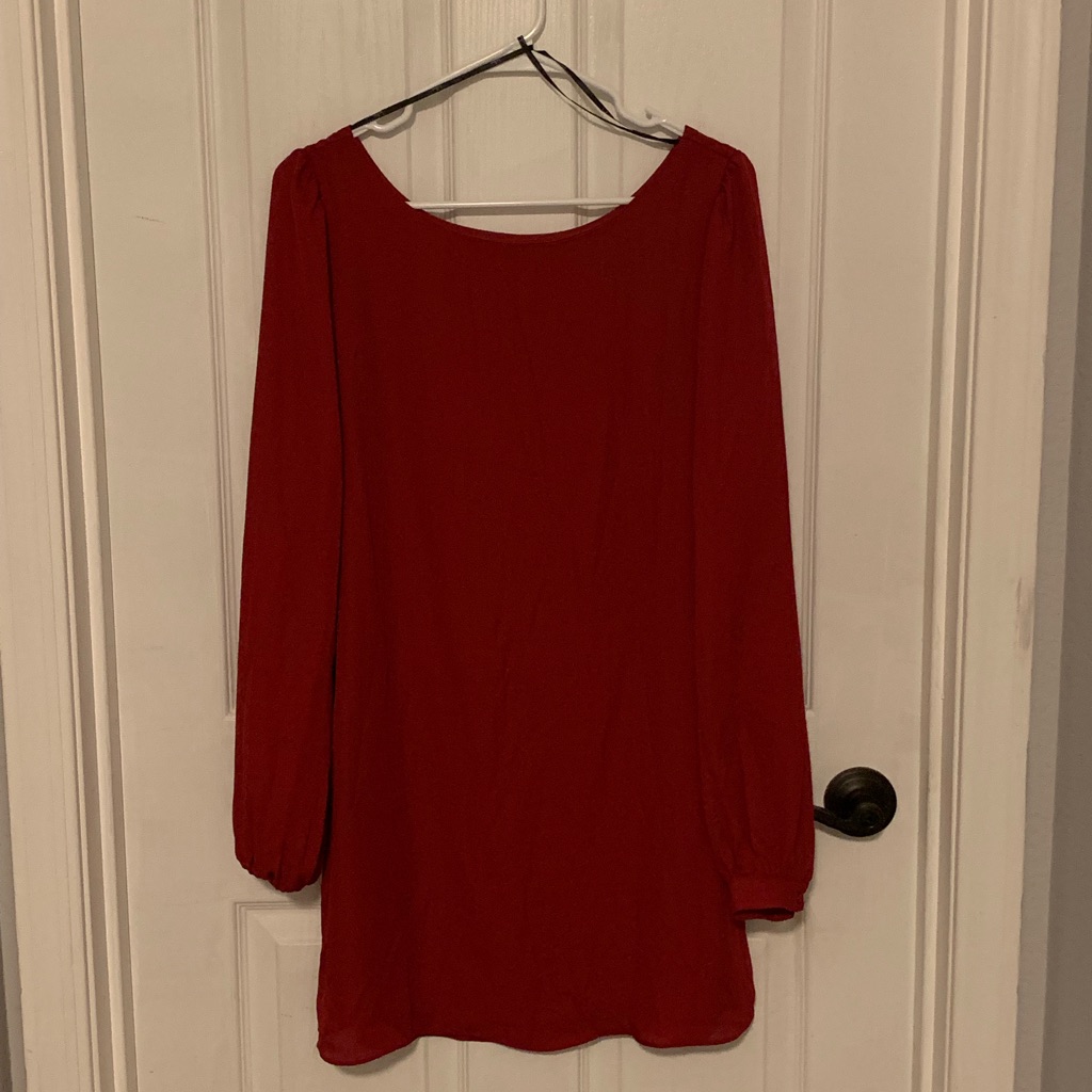 Lulus Red Shift Dress